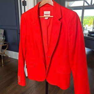 J. Crew Orange Blazer Tailored Suit Jacket